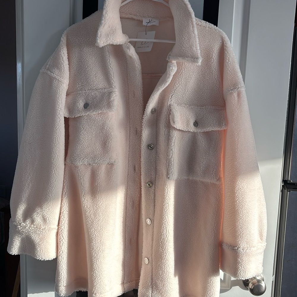 Winter Wonderland Ivory Oversized Jacket